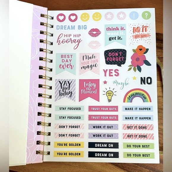 Pretty Pink & Gold Notebook, NWOT! - Picture 3 of 7